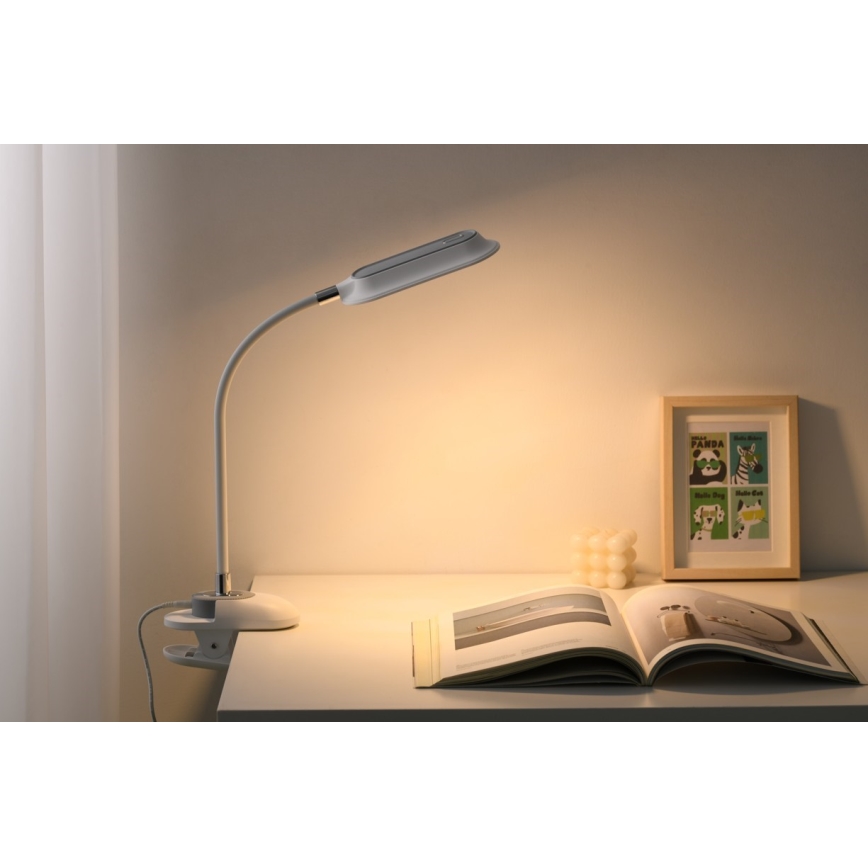 LED+CCT prigušiva stona lampa sa stezaljkom CLIP LED/7,5W/230V 3000/4200/5000K bela