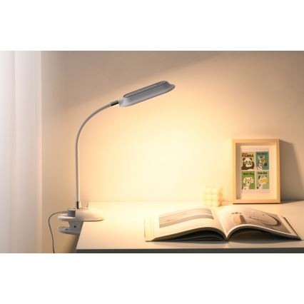 LED+CCT prigušiva stona lampa sa stezaljkom CLIP LED/7,5W/230V 3000/4200/5000K bela