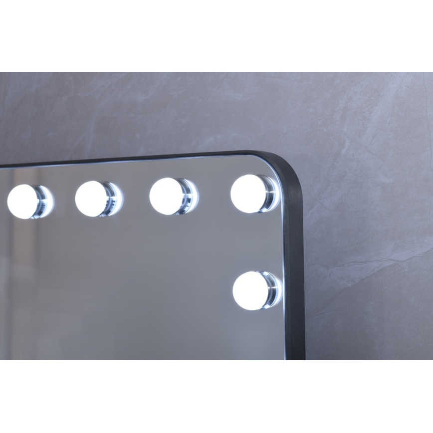 LED prigušiva ogledalo za šminkanje HOLLYWOOD LED/18W/230V 3000/4200/6000K siva