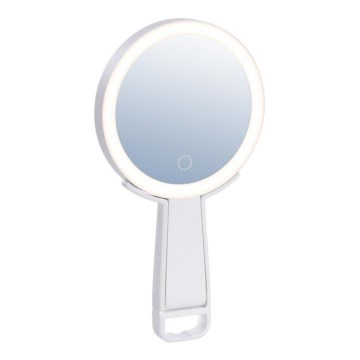 Immax 09103L - LED+CCT Prigušiva kozmetičko ogledalo SWEET LED/3W/5V bela