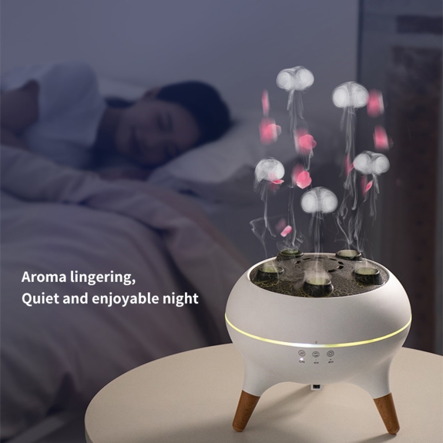 Immax 09104L - Aroma difuzer i ovlaživač vazduha JELLYFISH LED/11W/5V