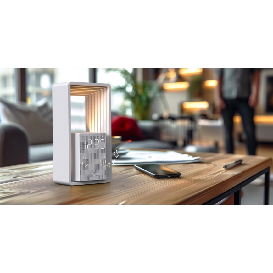 LED stona lampa sa budilnikom i punjenjem CALM LED/3,5W/5V