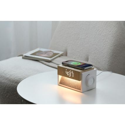 LED stona lampa sa budilnikom i punjenjem CALM LED/1,2W/5V
