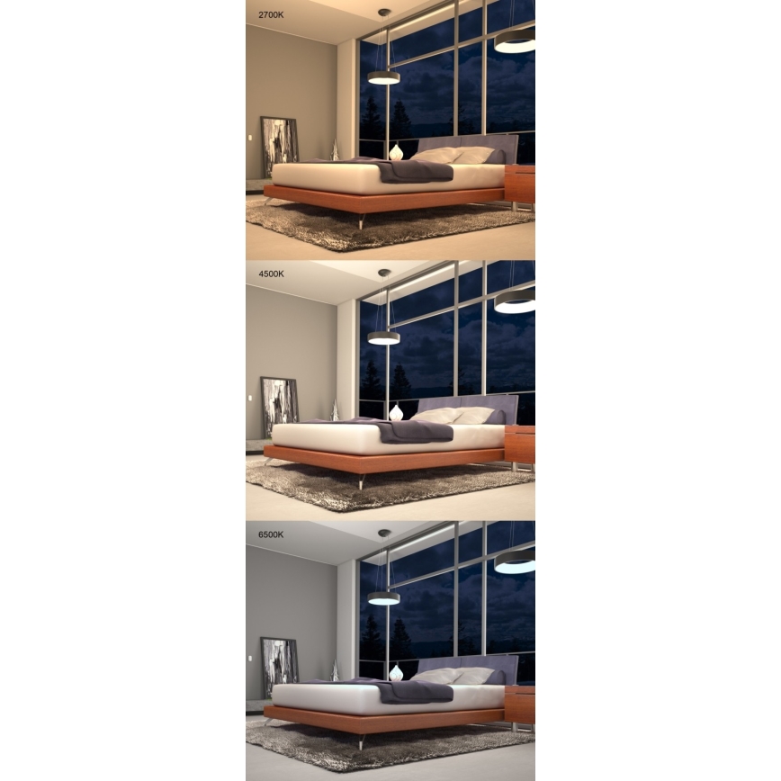Immax NEO 07022L - LED prigušiva luster na sajli sa daljinskim upravljačem AGUJERO LED/39W/230V Tuya