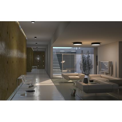 Immax Neo 07024L-15BD - Set 2x LED prigušiva stropna svetiljka RONDATE, bela, 2xLED/12W/230V + Tuya daljinski upravljač