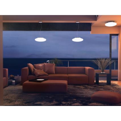 Immax NEO 07056L-LED RGBW prigušiva luster na sajli ELIPTICO 3xE27/8,5W/100-240V Tuya + daljinski upravljač