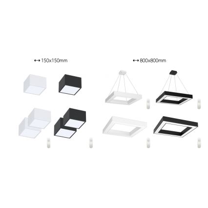 Immax NEO 07072L-15 - LED prigušiva svetiljka CANTO LED/12W/230V bela Tuya