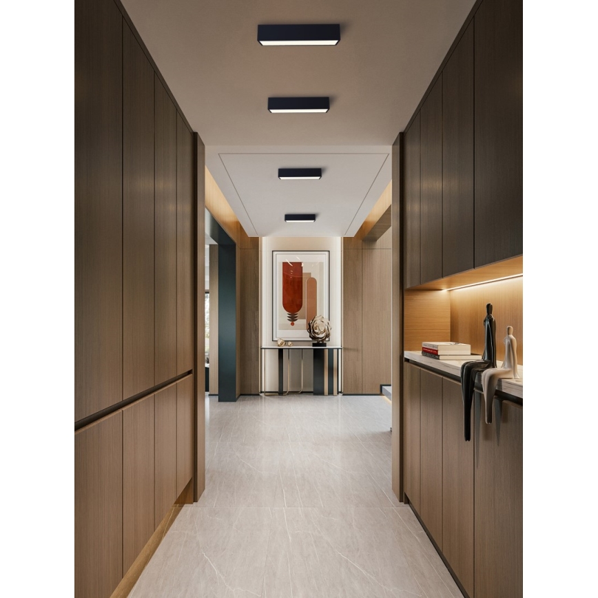 Immax NEO 07074-60 - LED prigušiva plafonska svetiljka CANTO LED/34W/230V crna Tuya + daljinski upravljač