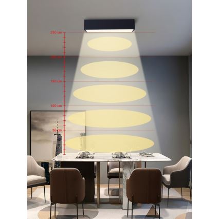 Immax NEO 07074-60 - LED prigušiva plafonska svetiljka CANTO LED/34W/230V crna Tuya + daljinski upravljač
