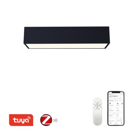 Immax NEO 07074-60 - LED prigušiva plafonska svetiljka CANTO LED/34W/230V crna Tuya + daljinski upravljač