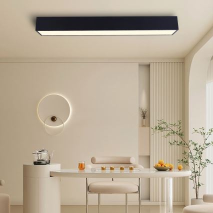 Immax NEO 07074-90 - LED prigušiva plafonsko svetlo CANTO LED/50W/230V crno Tuya + daljinski upravljač