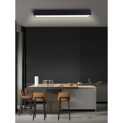 Immax NEO 07074-90 - LED prigušiva plafonsko svetlo CANTO LED/50W/230V crno Tuya + daljinski upravljač