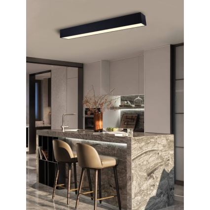 Immax NEO 07074-90 - LED prigušiva plafonsko svetlo CANTO LED/50W/230V crno Tuya + daljinski upravljač