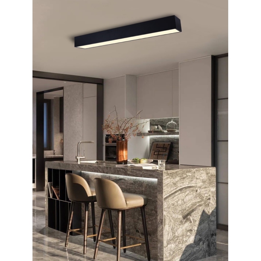 Immax NEO 07074-90 - LED prigušiva plafonsko svetlo CANTO LED/50W/230V crno Tuya + daljinski upravljač