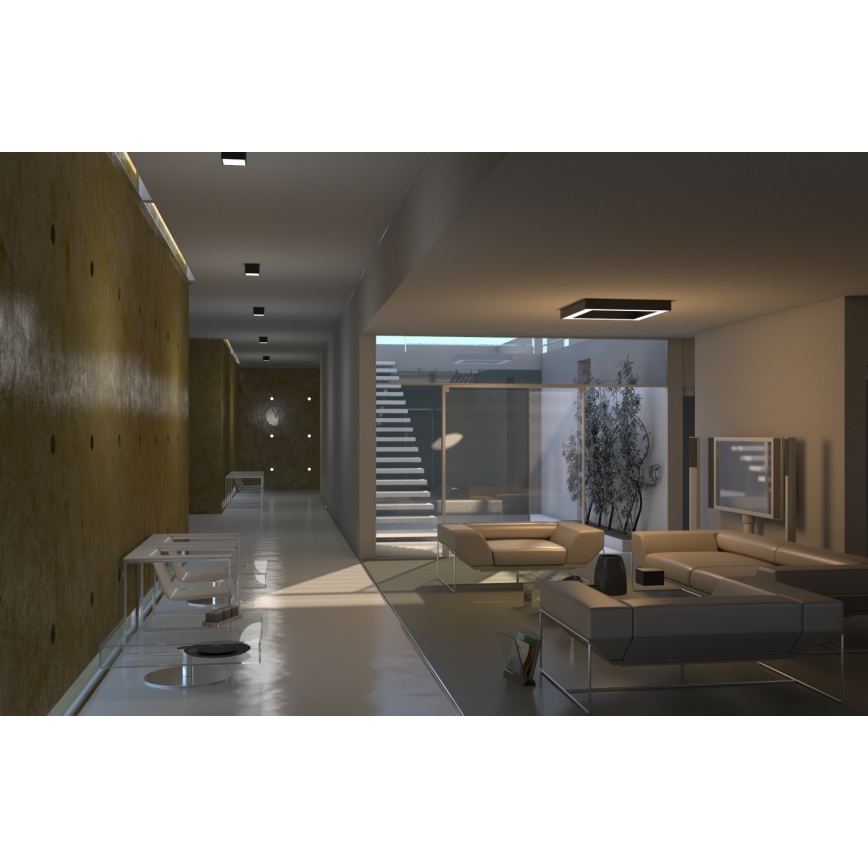 Immax Neo 07074L-15BD - Set 2x LED prigušiva plafonska svetla CANTO 2xLED/12W/230V + Tuya daljinski upravljač
