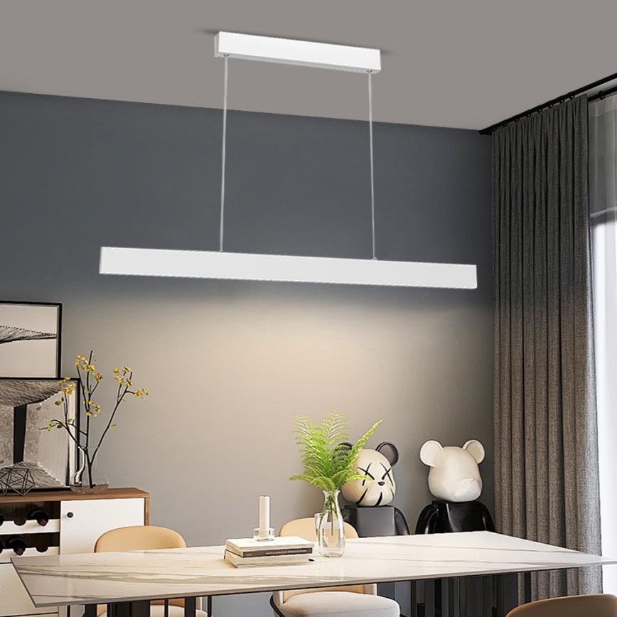 Immax NEO 07075L-LED Prigušiva luster na sajli LISTON beo LED/18W/230V Tuya + daljinski upravljač