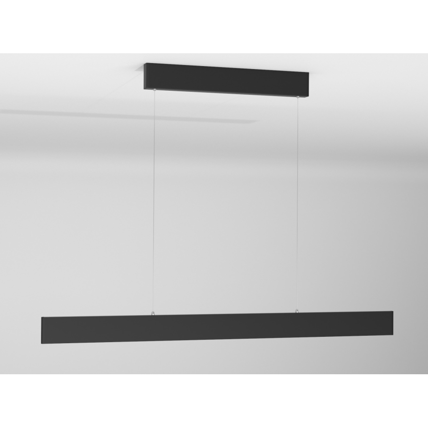 Immax NEO 07076L - LED prigušiva luster na sajli crni LISTON LED/18W/230V Tuya + daljinski upravljač