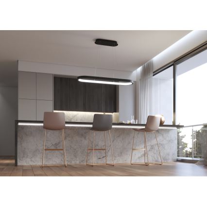 Immax NEO 07077L - LED prigušiva luster na sajli HIPODROMO LED/66W/230V Tuya + daljinsko upravljanje