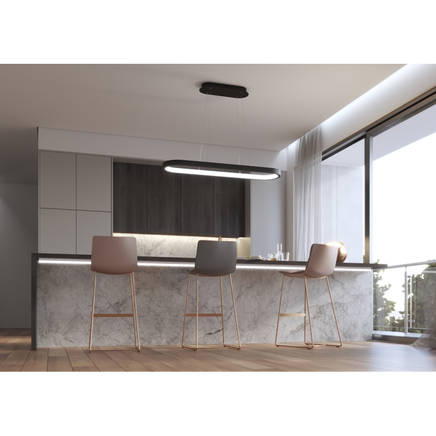 Immax NEO 07077L - LED prigušiva luster na sajli HIPODROMO LED/66W/230V Tuya + daljinsko upravljanje