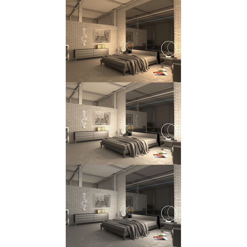 Immax NEO 07081L-B - LED prigušiva zidna svetiljka CARAVANA LED/35W/230V Tuya + daljinski upravljač