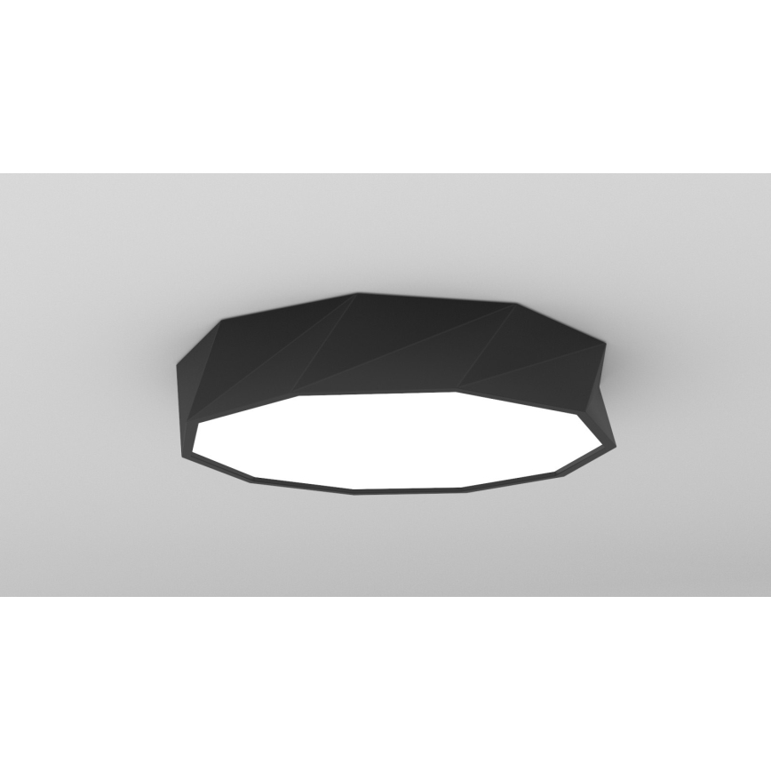 Immax NEO 07130-B60 - LED SMART prigušiva plafonska lampa DIAMANTE crna LED/43W/230V + daljinski upravljač 60cm Tuya ZigBee