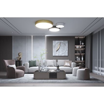 Immax NEO 07130-B60 - LED SMART prigušiva plafonska lampa DIAMANTE crna LED/43W/230V + daljinski upravljač 60cm Tuya ZigBee