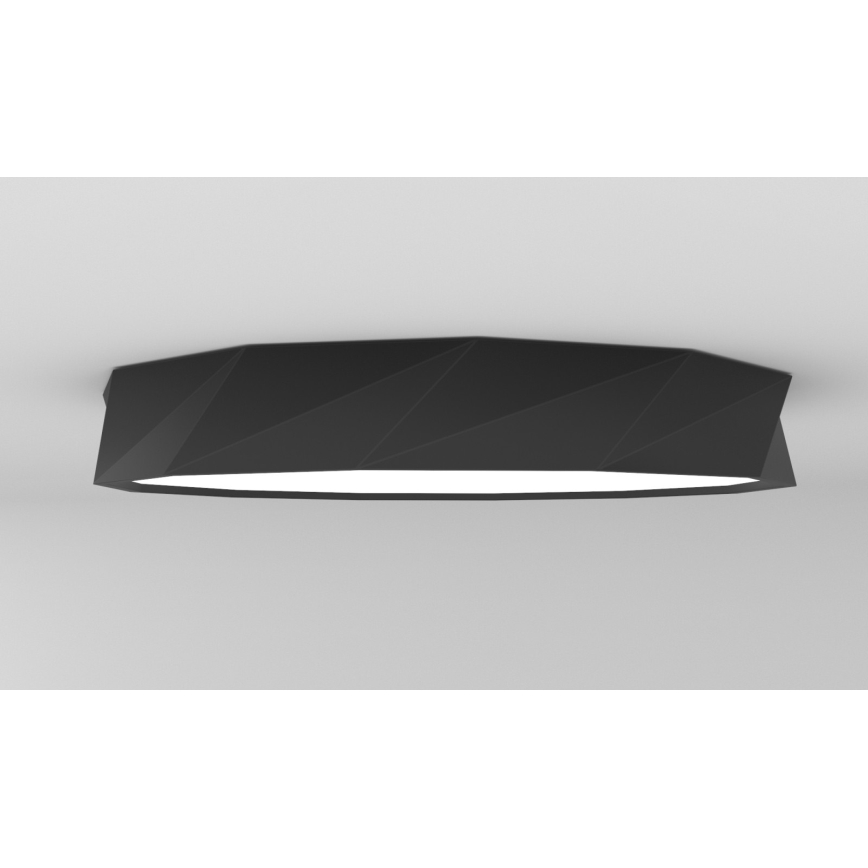 Immax NEO 07130-B80 - LED SMART prigušiva plafonska svetiljka crna DIAMANTE LED/60W/230V + daljinski upravljač 80cm Tuya ZigBee