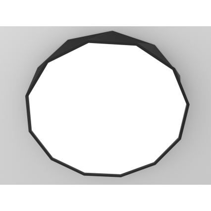 Immax NEO 07130-B80 - LED SMART prigušiva plafonska svetiljka crna DIAMANTE LED/60W/230V + daljinski upravljač 80cm Tuya ZigBee