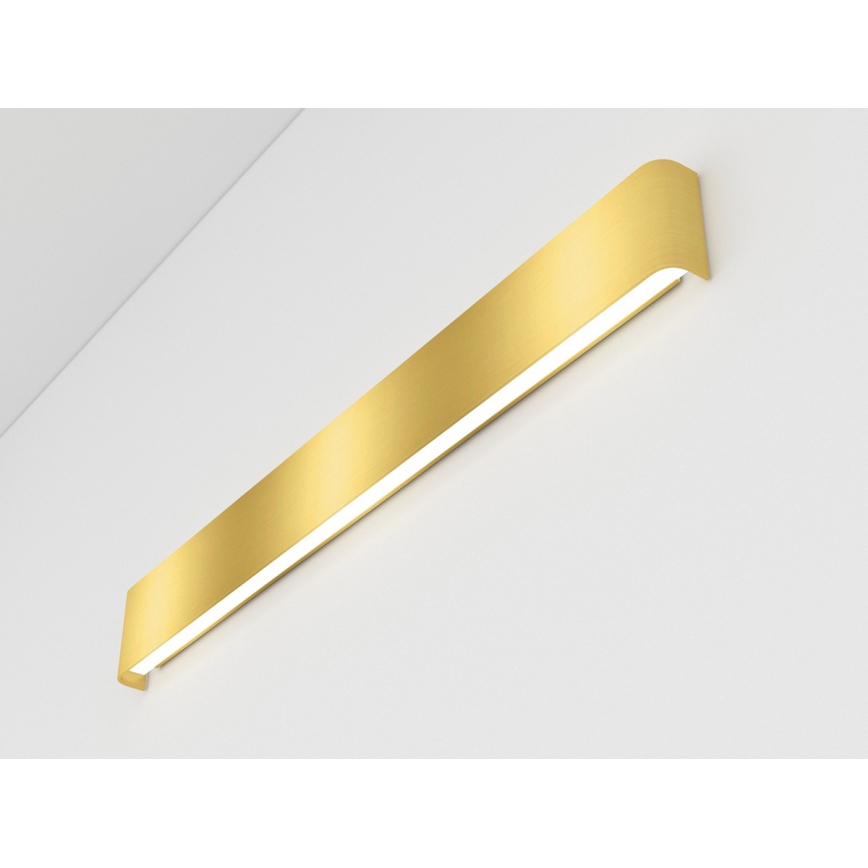 Immax NEO 07137-G - LED SMART prigušiva zidna svetiljka LINEA zlatna LED/40W/230V + daljinski upravljač 76 cm Tuya ZigBee