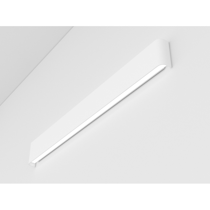 Immax NEO 07137-W - LED SMART prigušiva zidna svetiljka LINEA, bela, LED/40W/230V + daljinski upravljač, 76 cm, Tuya ZigBee