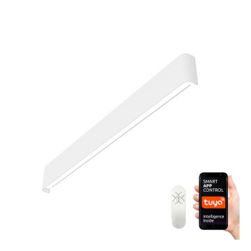 Immax NEO 07137-W - LED SMART prigušiva zidna svetiljka LINEA, bela, LED/40W/230V + daljinski upravljač, 76 cm, Tuya ZigBee