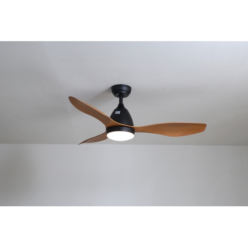 Immax NEO 07141-B - LED plafonski ventilator NEO LITE FRESCO LED/18W/230V Tuya Wi-Fi crna/braon+ daljinski upravljač