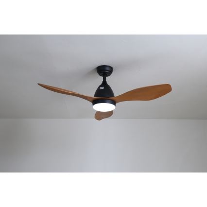 Immax NEO 07141-B - LED plafonski ventilator NEO LITE FRESCO LED/18W/230V Tuya Wi-Fi crna/braon+ daljinski upravljač