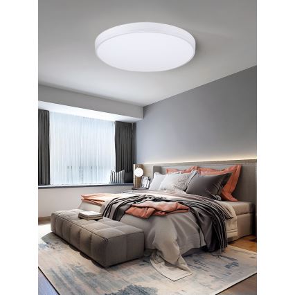 Immax NEO 07149-W40 - prigušiva LED plafonska svetiljka NEO LITE AREAS LED/24W/230V Tuya Wi-Fi bela + daljinski upravljač