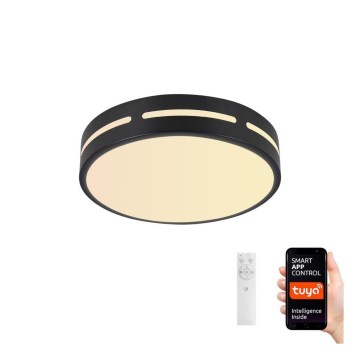 Immax NEO 07152-B50 - LED prigušiva stropna svetiljka NEO LITE PERFECTO LED/48W/230V Wi-Fi Tuya crna + daljinski upravljač