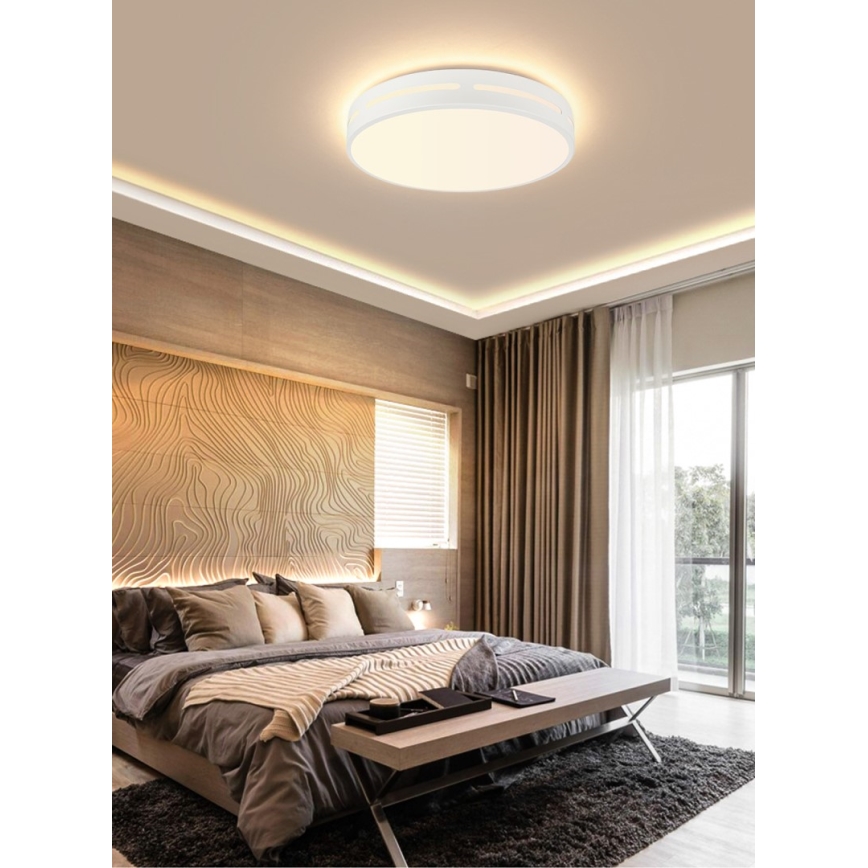 Immax NEO 07153-W30 - LED prigušiva stropna svetiljka NEO LITE PERFECTO LED/24W/230V Wi-Fi Tuya bela + daljinsko upravljanje