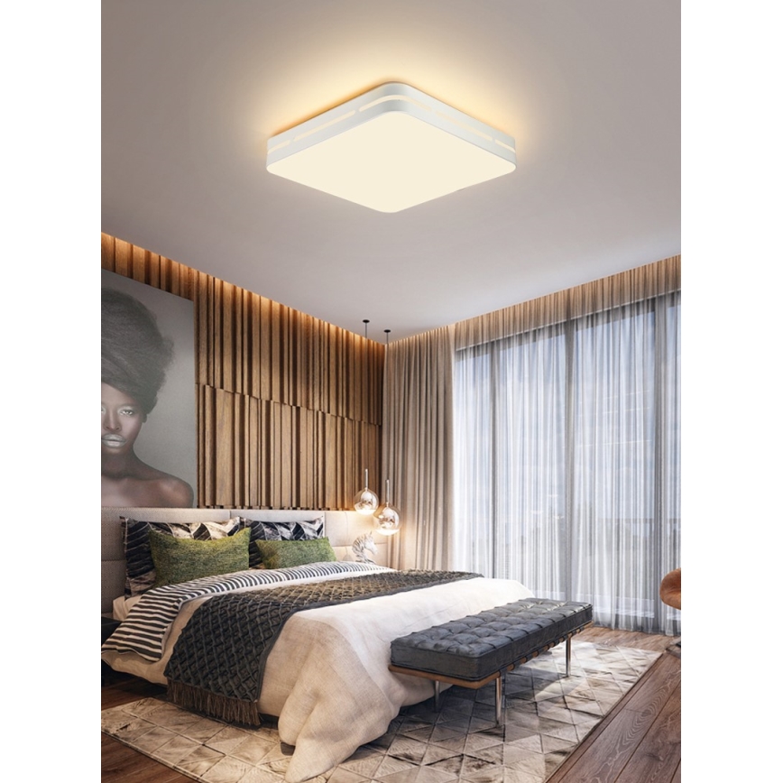 Immax NEO 07155-W30 - LED prigušiva stropna svetiljka NEO LITE PERFECTO LED/24W/230V Wi-Fi Tuya bela + daljinski upravljač