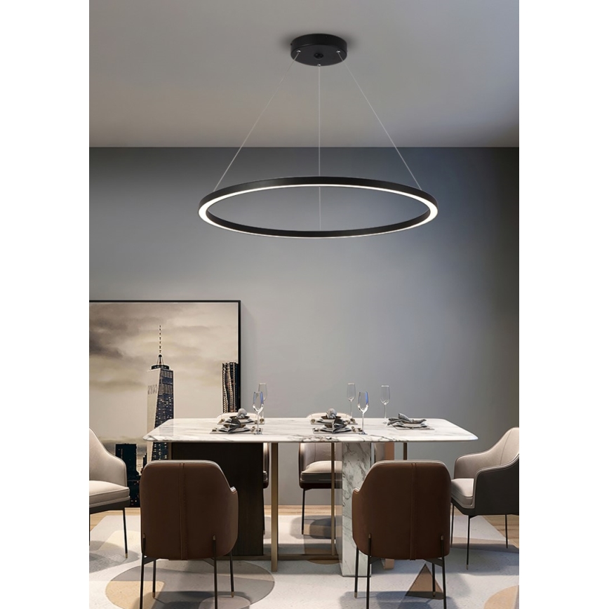 Immax NEO 07158-B80 - LED prigušiva luster na sajli FINO LED/60W/230V Tuya crna + daljinski upravljač