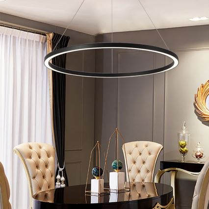 Immax NEO 07158-B80 - LED prigušiva luster na sajli FINO LED/60W/230V Tuya crna + daljinski upravljač