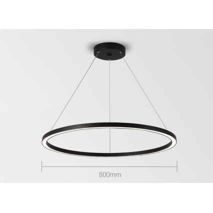 Immax NEO 07158-B80 - LED prigušiva luster na sajli FINO LED/60W/230V Tuya crna + daljinski upravljač