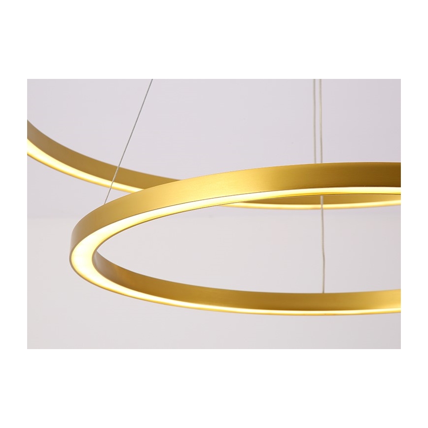 Immax NEO 07159-G80-60 - LED prigušiva luster na sajli FINO LED/93W/230V Tuya zlatna + daljinski upravljač