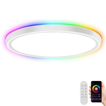 Immax NEO 07164-40 - LED RGB+CCT prigušiva plafonska svetiljka NEO LITE TUDO LED/50W/230V Wi-Fi Tuya + daljinski upravljač
