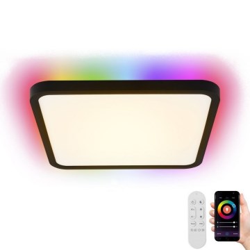 Immax NEO 07167-B40 - LED RGB+CCT prigušiva plafonsko svetlo NEO LITE TUDO LED/50W/230V Wi-Fi Tuya crna + daljinski upravljač