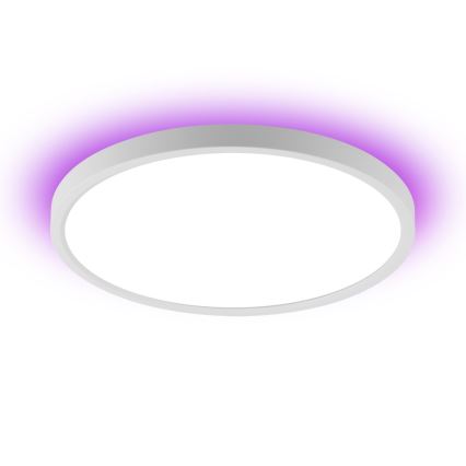 Immax NEO 07169-W60 - LED RGB+CCT prigušiva plafonska svetiljka NEO LITE TUDO 65W/230V 2700-6500K Wi-Fi Tuya + daljinski upravljač bela