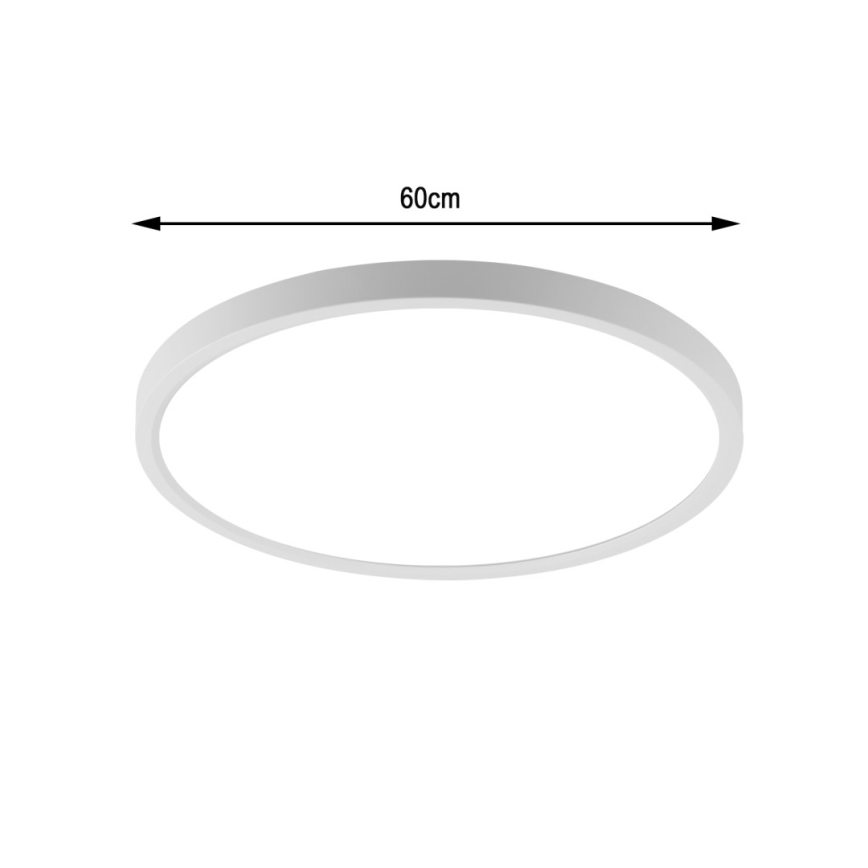 Immax NEO 07169-W60 - LED RGB+CCT prigušiva plafonska svetiljka NEO LITE TUDO 65W/230V 2700-6500K Wi-Fi Tuya + daljinski upravljač bela