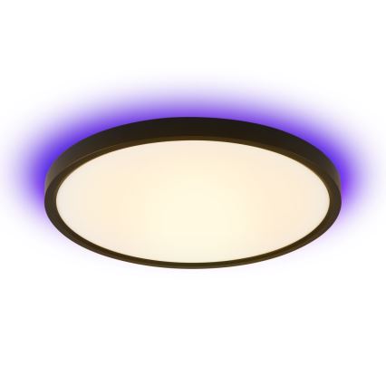 Immax NEO 07170-B60 - LED RGB+CCT prigušiva plafonska svetiljka NEO LITE TUDO LED/65W/230V 2700-6500K Wi-Fi Tuya crna + daljinski upravljač