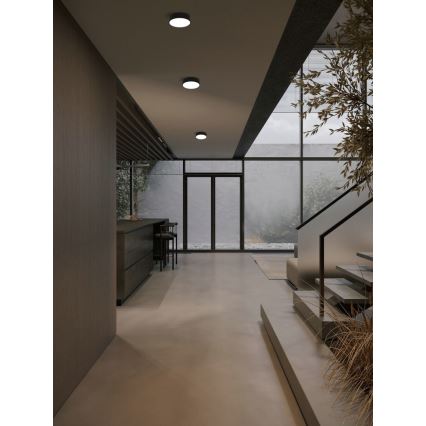 Immax NEO 07200L - LED prigušiva stropna svetiljka RONDATE LED/18W/230V 3000-6000K prečnik 25 cm crna Tuya + daljinski upravljač