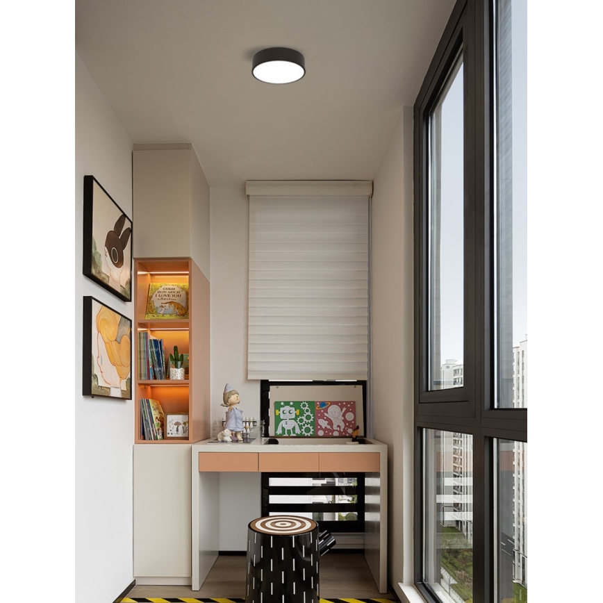 Immax NEO 07200L - LED prigušiva stropna svetiljka RONDATE LED/18W/230V 3000-6000K prečnik 25 cm crna Tuya + daljinski upravljač