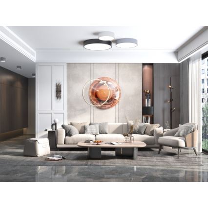 Immax NEO 07200L - LED prigušiva stropna svetiljka RONDATE LED/18W/230V 3000-6000K prečnik 25 cm crna Tuya + daljinski upravljač