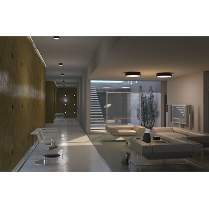 Immax NEO 07200L - LED prigušiva stropna svetiljka RONDATE LED/18W/230V 3000-6000K prečnik 25 cm crna Tuya + daljinski upravljač